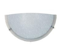 Applique 1xE27 Ganci Cromo Vetro Lastra Bianco E-Energy Gaia