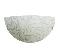 Applique 1xE27 Ganci Cromo Vetro Lastra Tortora E-Energy Leila