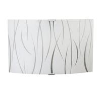 Applique 1xE27 Montatura Argento Vetro Lastra Bianco E-Energy Simone