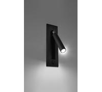 Applique 1xG9 mod. Enif per Comodino da Incasso a Parete Colore Nero