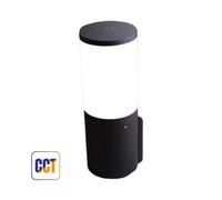 Applique 8,5W CCT E27 Nero/Opale Amelia Wall da Esterno IP55 Fumagalli