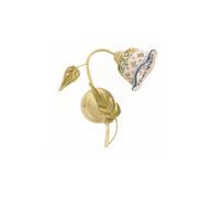APPLIQUE A 1 LUCE COLLEZIONE NADIA DESTRO CERAMICA SICILIANA FIORI