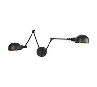 Applique a doppia parete industriale Braccio oscillante Decor Retro Illuminazione da interno per bagno Applique Paralume in ferro E27 Applique a LED per camere da letto Soggiorno Bar Caffè