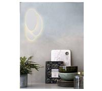 APPLIQUE A LED 3 OVALE LUMETTO COMODINO ABAT JOUR 12W LUCE 6500K 3000K 4000K E33