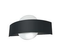 APPLIQUE A LED 8 WATT LAMPADA LUCE CALDA DA PARETE DOPPIA EMISSIONE E17-NC