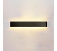 Applique a LED - Alluminio Spazzolato Nero, Striscia Lunga, Illuminazione Verso l'Alto e Verso Il Basso per Bagno, Camera da Letto e Altro Ancora