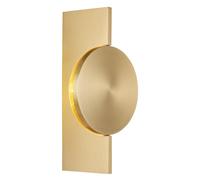 Applique a LED, colore ottone, lampada da corridoio, faretto orientabile, H 28 cm