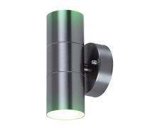 Applique a LED da interno/esterno con telecomando cambiacolori Applique da esterno UP DOWN IP44 acciaio inox GU10