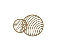 Applique a led da parete design moderno circolare oro MN-539