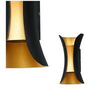 Applique a LED da superficie 10W DANTE PL-356-M BK+GD Italux