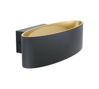 Applique a led design moderno nero oro GL0546