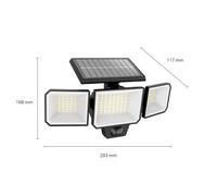 Applique a LED e solare Philips Nysil, a 3 luci, con sensore Philips
