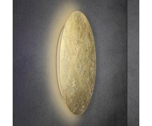 Applique a LED Escale Blad, foglia oro, Ø 95 cm Escale