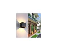 APPLIQUE A LED FARO CUBO FARETTO LAMPADA DA PARETE MURO 12W DOPPIA LUCE IP65