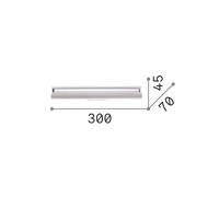 Applique a LED IDEAL LUX Dorica, ottone, altezza 30 cm, metallo IDEAL LUX