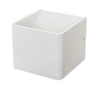 APPLIQUE a LED,IP20, 220Vac 6,0W, LUCE 3000K RA80,100x80x100mm, Alluminio bianco