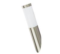 Applique a LED lampada da parete per esterni lampada da giardino in acciaio inossidabile lampada porta d'ingresso argento, ottica torcia, 7W 560lm bianco caldo, PxH 7,6x40 cm