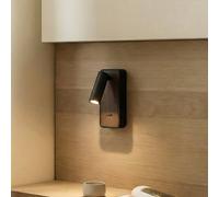 Applique a LED Lindby Tallis, nero, USB-C, orientabile LINDBY