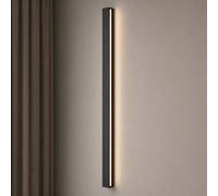 Applique a LED Lucande Kinsley, 90 cm, nera, dimmerabile, CCT LUCANDE