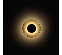 Applique a LED MARSET Aura, Ø 18 cm, grigio fumo/trasparente MARSET