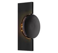 Globo LED Lampada Da Parete Nera Opaca Spot Orientabile 20 Cm