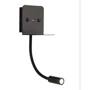 Applique a LED per Camera da Letto, Applique cablata con Interruttore, Lampada da Comodino Moderna con Braccio snodabile, Lampada da Lettura focalizzata sul Letto
