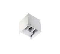 Applique a LED per esterni REKA angolare bianco IP54 cubo