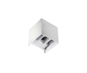 Applique a LED per esterni REKA angolare bianco IP54 cubo