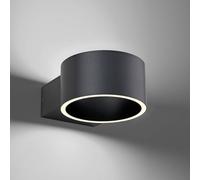 Applique a LED PURE Clipse, grigio, alluminio, Ø 15 cm Pure