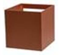 APPLIQUE a LED Quadrato,IP54, 220Vac,7W,LUCE 4000K,600LM,RA80, 100x100mm, CORTEN