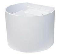 APPLIQUE a LED Rotondo,IP54,220Vac,7W, LUCE 3000K, 600LM, RA80, 135x115mm,BIANCO