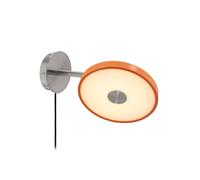Applique a LED UMAGE Asteria Short, arancione, acciaio, con spina UMAGE