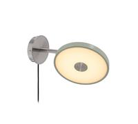 Applique a LED UMAGE Asteria Short, verde oliva, acciaio, con spina UMAGE