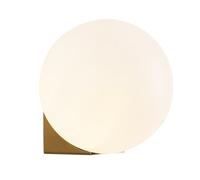 Applique a parete bronzo con sfera in vetro lampada da muro minamalista G9