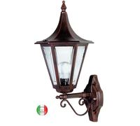 Applique a parete D27 cm da esterno fusione alluminio Savona C313 Italy