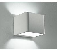 APPLIQUE A PARETE DA COMODINO LED ATLAS BIANCA 6W 380LM 4000K 8X8X10CM IN ALLUMINIO