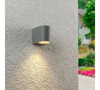 APPLIQUE A PARETE DA INTERNO ESTERNO IP65 PORTA FARETTO GU10 GRIGIO [EEK: A+++]