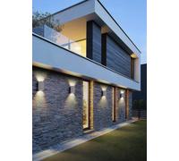 Applique a parete doppia emissione attacco gu10 lampada moderna UP & DOWN IP65 [EEK: A++]