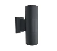 APPLIQUE A PARETE DOPPIA LUCE GIARDINO ESTERNO IP55 2 X PORTA FARETTO GU10 ES01N [EEK: A+++]