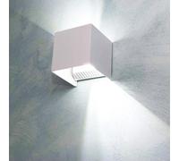Applique a parete faretto 52 led luce bianca 22 watt esterno interno ip65 es66bf