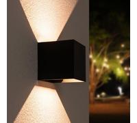 Applique a parete faretto 52 led luce calda 22 watt esterno interno ip65 es66nc [EEK: A]