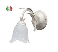 Applique a parete Ferro Battuto classico 1 luce Lavinia Made in Italy