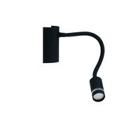 APPLIQUE A PARETE FLESSIBILE LED KEPLER NERA 3W 220LM 3000K 32X6X9CM