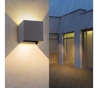 Applique a parete LED COB 12 watt tecnologia CCT doppia emissione UP & DOWN IP65 [EEK: E]