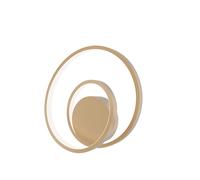 APPLIQUE A PARETE LED LIEVE ORO 20W 2720LM CCT 3000K 4000K 6500K 30X30X11CM CIRCOLARE IN ALLUMINIO E SILICONE