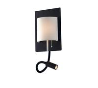 APPLIQUE A PARETE LED POP BIANCA CON LUCE FLESSIBILE A LED 9W 720LM 4000K 16X32X22CM