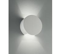 APPLIQUE A PARETE LEIRON BIANCA 1 LUCE ATTACCO G9 15,5X7CM IN GESSO VERNICIABILE