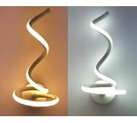 Applique a parete Moderno a Spirale per interni a led 12 watt luce calda natural