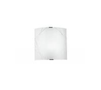 APPLIQUE A PARETE PARADISE BIANCA 1 LUCE ATTACCO E27 26X8X26CM IN VETRO SATINATO