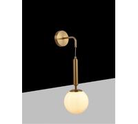 Applique a parete sfera g9 color bianco lampada pendente bronzo aq56 [EEK: A]
